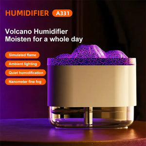 HUMIFICADOR VOLCAN MULTICOLOR🌈 (Diseño que inspira, aire que sana)❤️