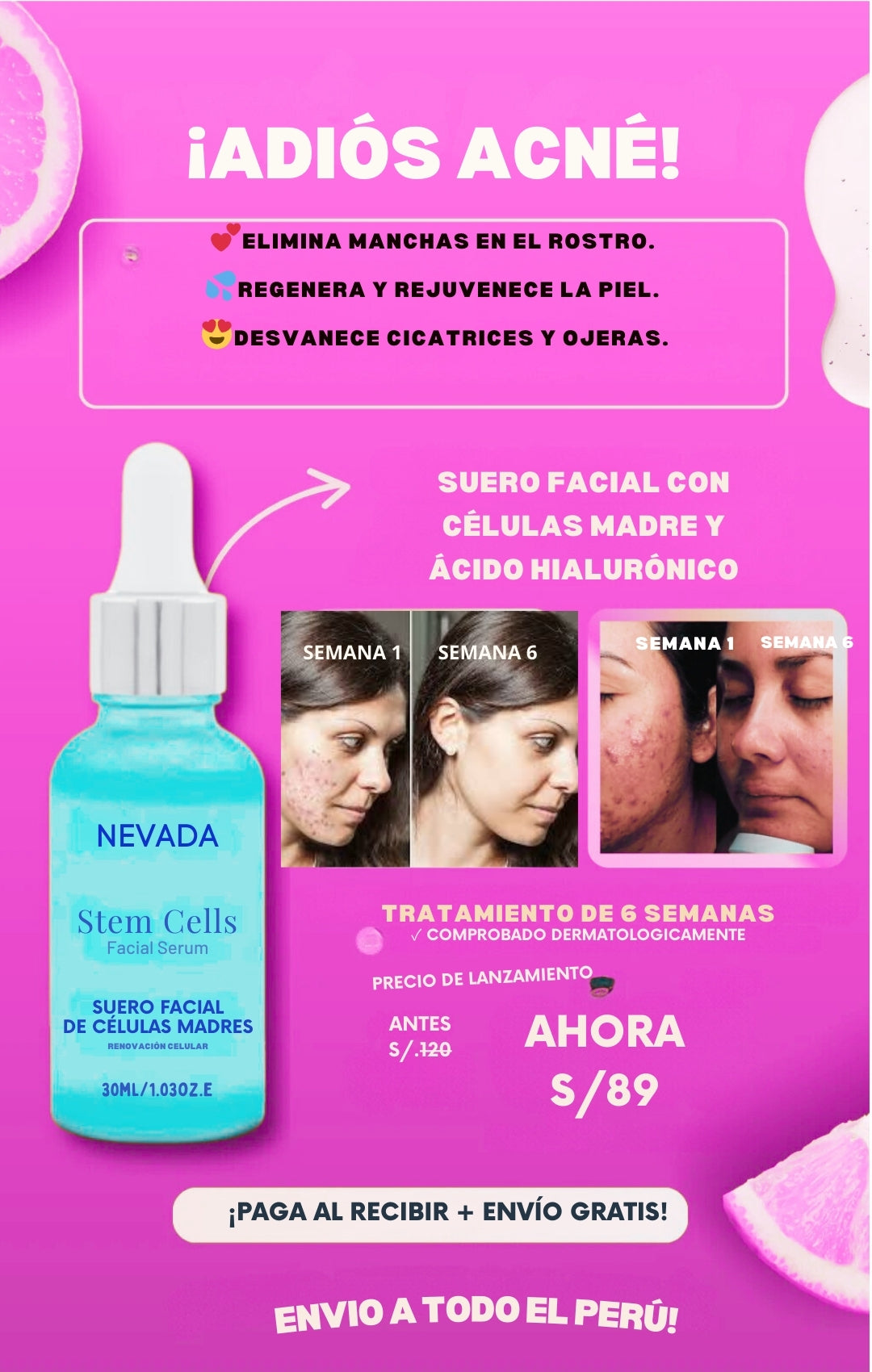 Serúm- TRATAMIENTO REGENERATIVO DE CÉLULAS MADRE