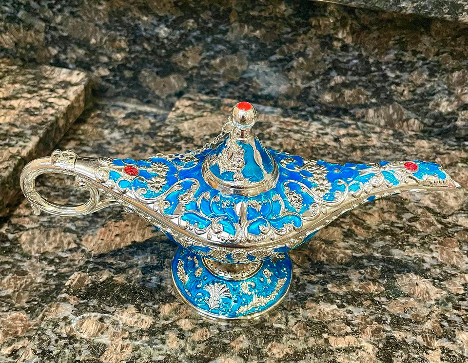 ❤️‍🔥UN REGALO PARA MAMA´ CON ELEGANCIA Y AROMA 🐫LAMPARA ALADINO, PORTA QUEMADOR AROMATIZADOR Y DECORATIVO, MATERIAL DE METAL ZINC💕